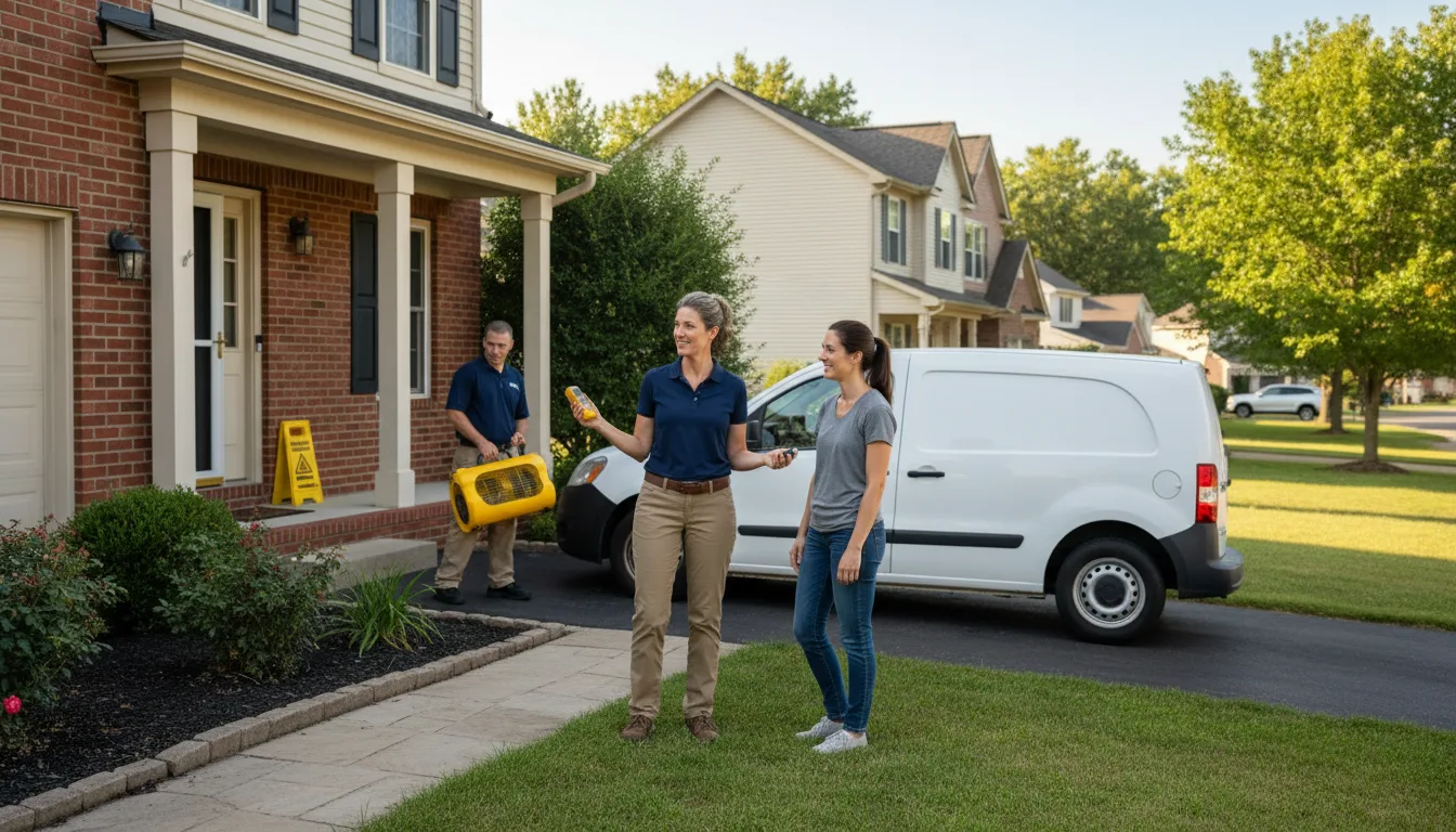 Residential water damage restoration in Searchlight, NV